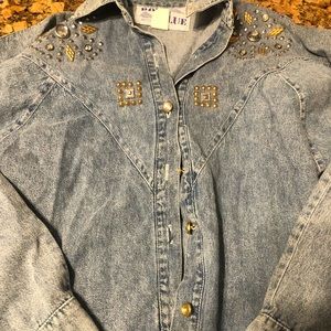 1980s stud bluejean outfit size small